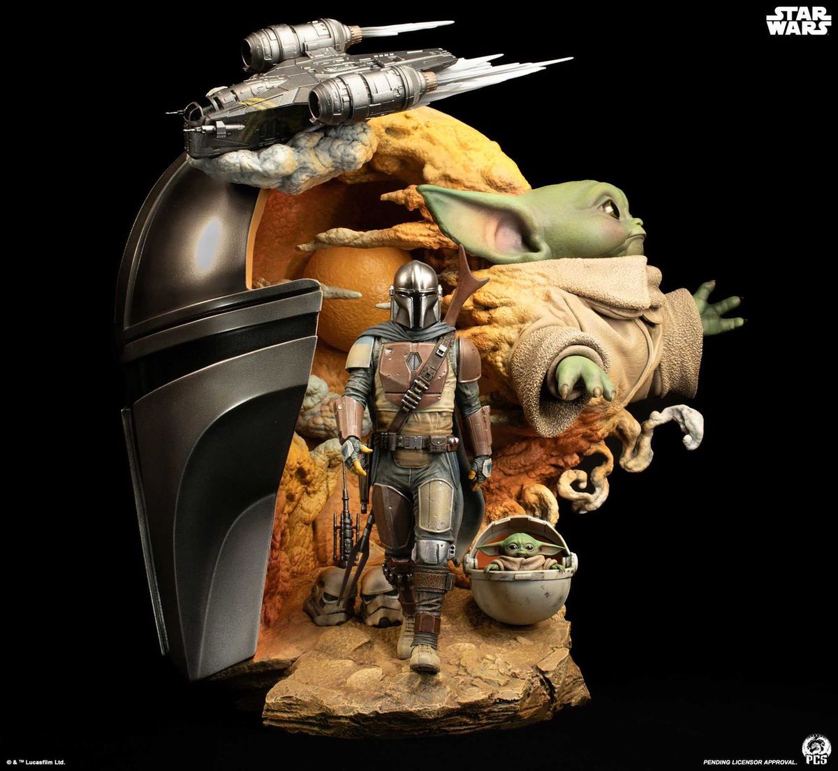 Star Wars - The Mandalorian - Fine Art Bust | Pow | Limited Edition