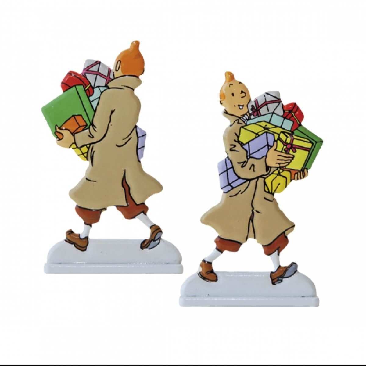 2D Metal - Tintin Carrying Gifts Figurine | Pow | Limited Edition