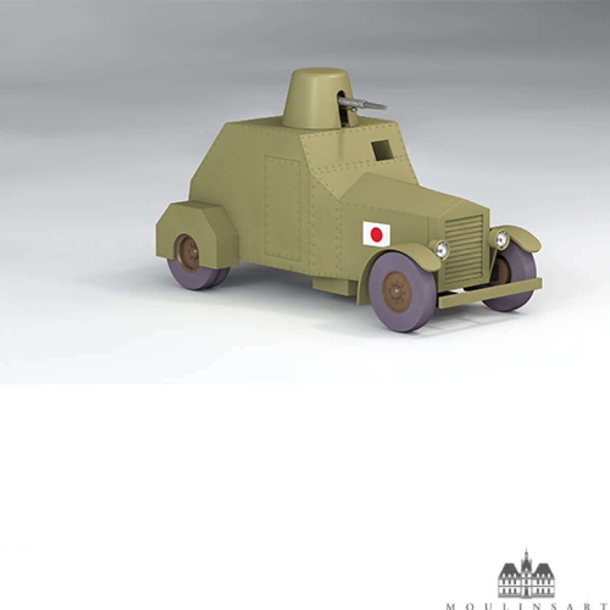 Tintin 1/24 - Armoured Car | Pow | Limited Edition