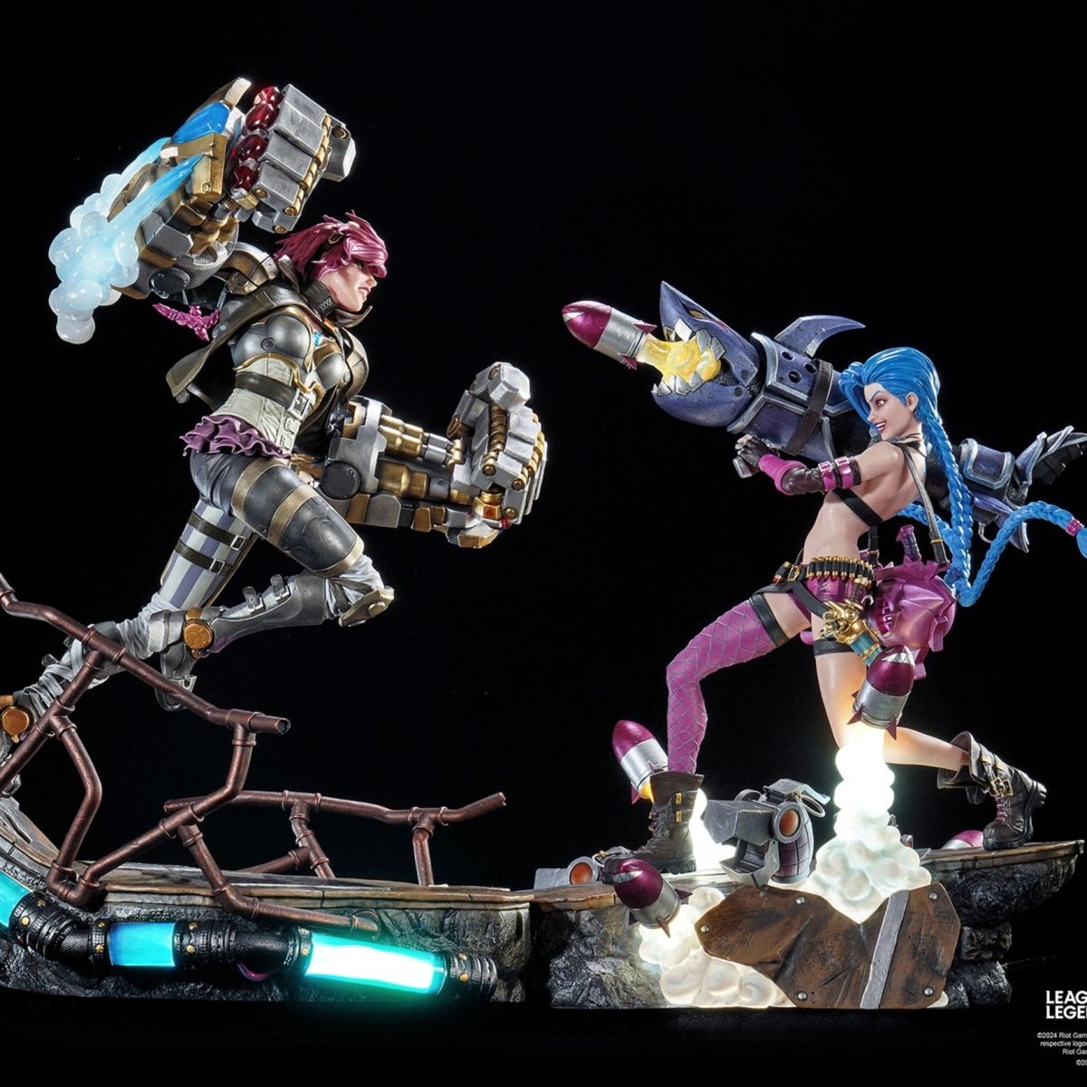 League Of Legends - Jinx & Vi 1:6 Scale Statue 2 Pack | Pow