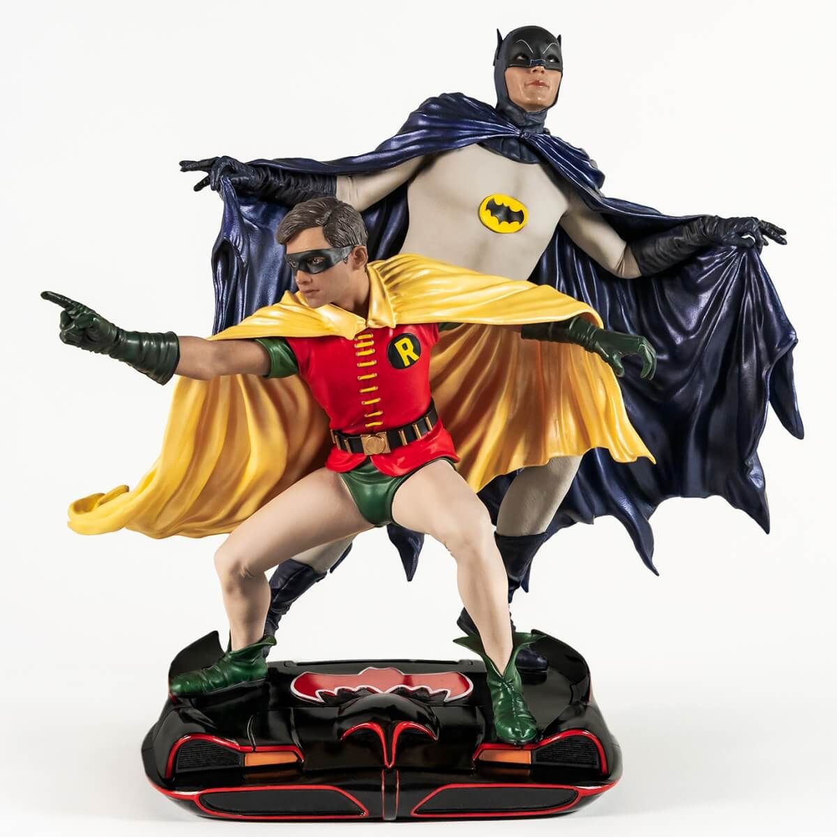 希少Batman & Robin Rogues Gallery フィギュアセット Batman & Robin 1966 1/8 Scale Diorama | Pow | Limited Edition